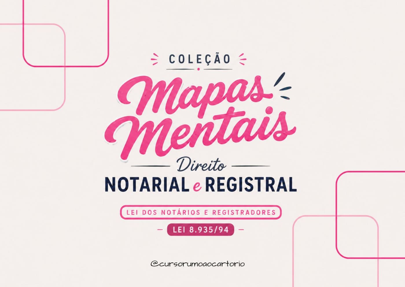 Mapa Mental Lei 8.935/94 — Notários e Registradores